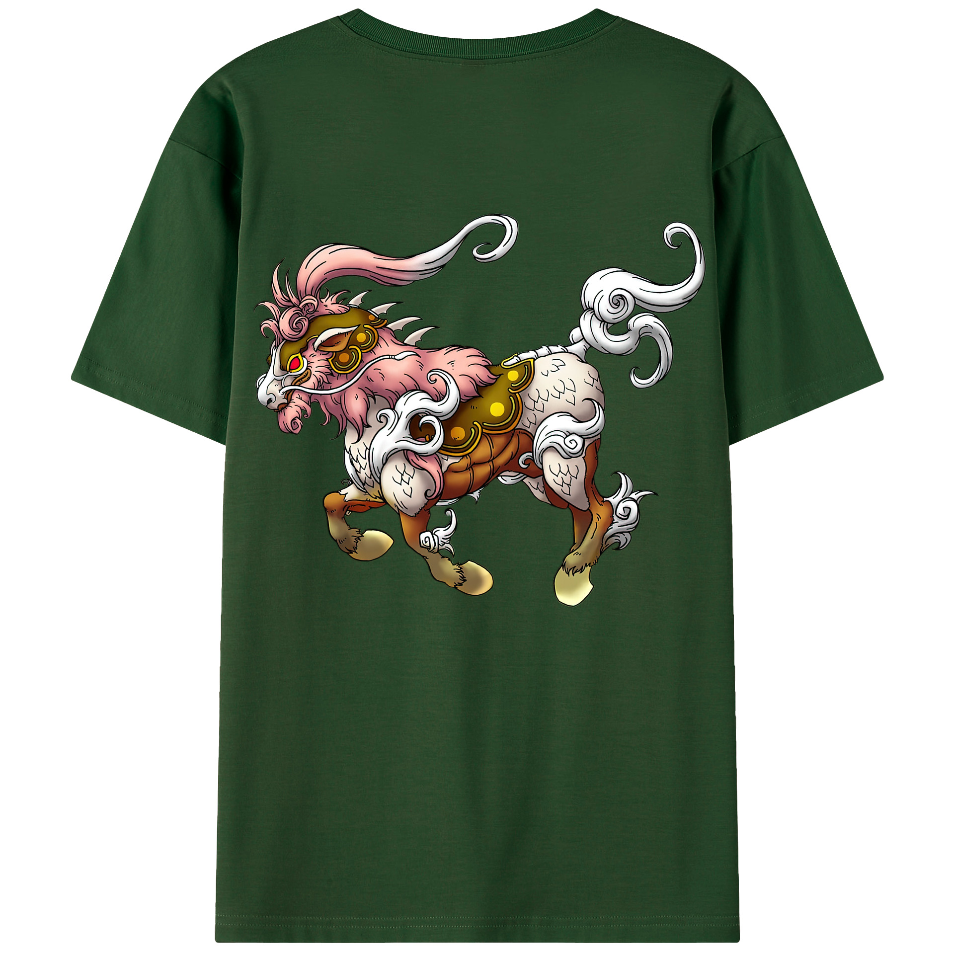 （画像用） ドラゴンクエスト Doragon Kuesuto Dragon Quest 綿100％半袖Tシャツ（背面プリント）